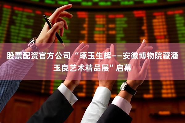 股票配资官方公司 “琢玉生辉——安徽博物院藏潘玉良艺术精品展”启幕